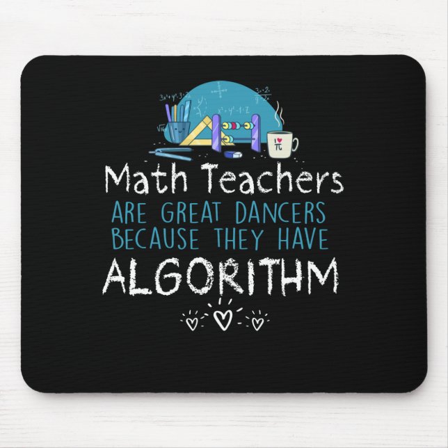 Teacher Gift | Math Teachers - Algorithm Mouse Pad (Front)