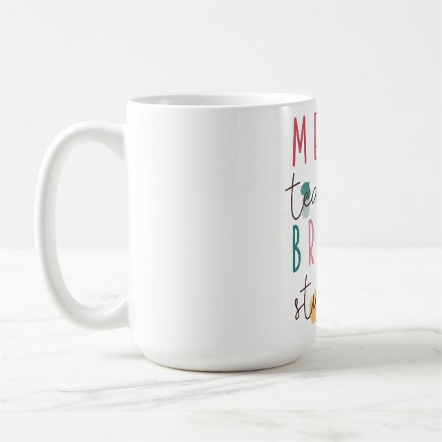 Teacher Gift | Merry Teacher Bright Students Coffee Mug (Left)