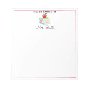 Teacher Gift Notepad Back To School