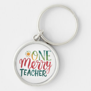 Teacher Gift One Merry Teacher Keychain