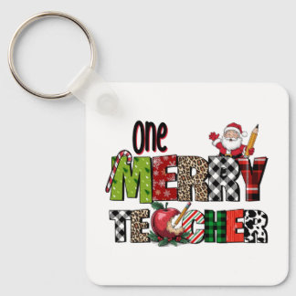 Teacher Gift | One Merry Teacher Keychain