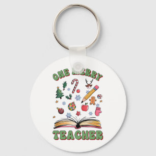 Teacher Gift One Merry Teacher Keychain