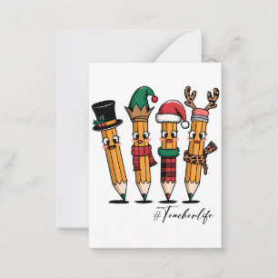 Teacher Gift Pencil Teacher Life Card