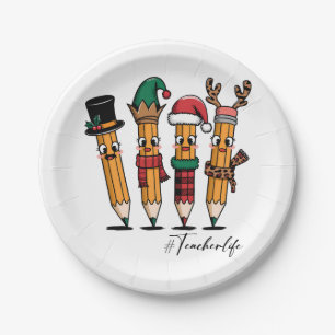 Teacher Gift Pencil Teacher Life Paper Plate
