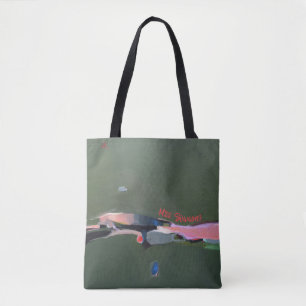 Teacher Gift Personalized Abstract Art Painting Tote Bag
