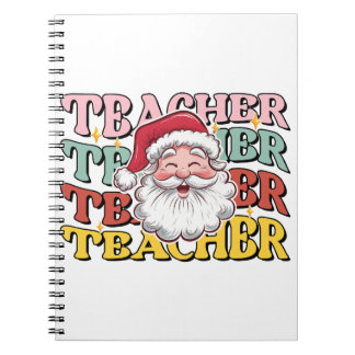 Teacher Gift | Santa Teacher Notebook