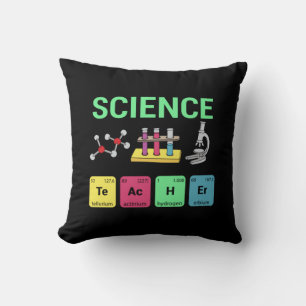 Teacher Gift Science Teacher Definition Throw Pillow