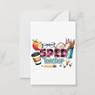 Teacher Gift Sped Teacher Card
