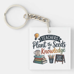 Teacher Gift Sublimation Design, Back to School Keychain