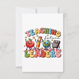 Teacher Gift   Teaching Future Leaders Thank You Card
