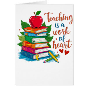 Teacher Gift Teaching Is A Work Of Heart