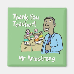 Teacher Gift. Thank You to a Male Teacher Magnet