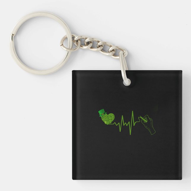 Teacher Gift |The Teacher Writes Chalk Keychain (Front)