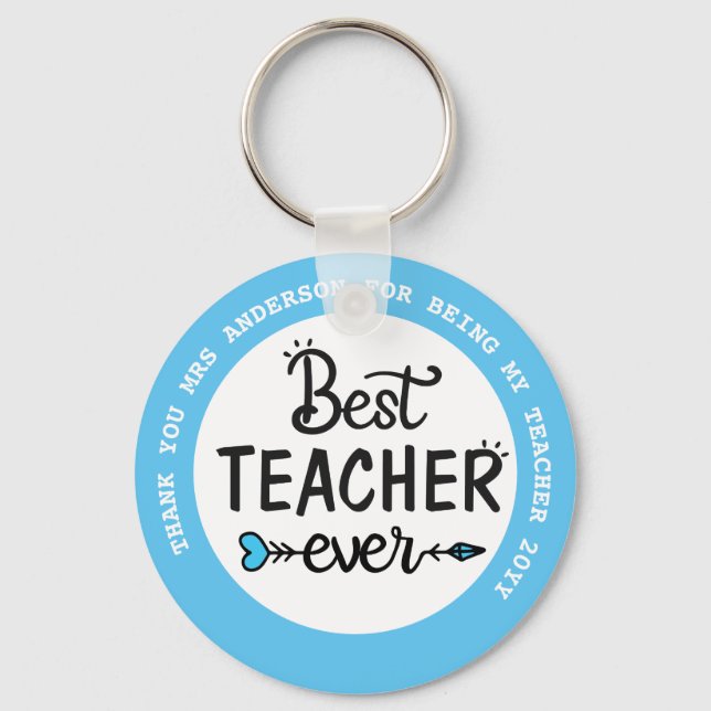 Teacher Gifts Classroom School Quotes from Kids Keychain (Front)