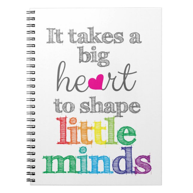 Teacher Gifts: First day of school, teacher Notebook (Front)