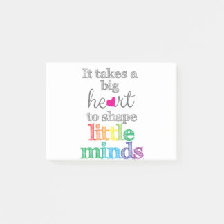 Teacher Gifts: First day of school, teacher Post-it Notes