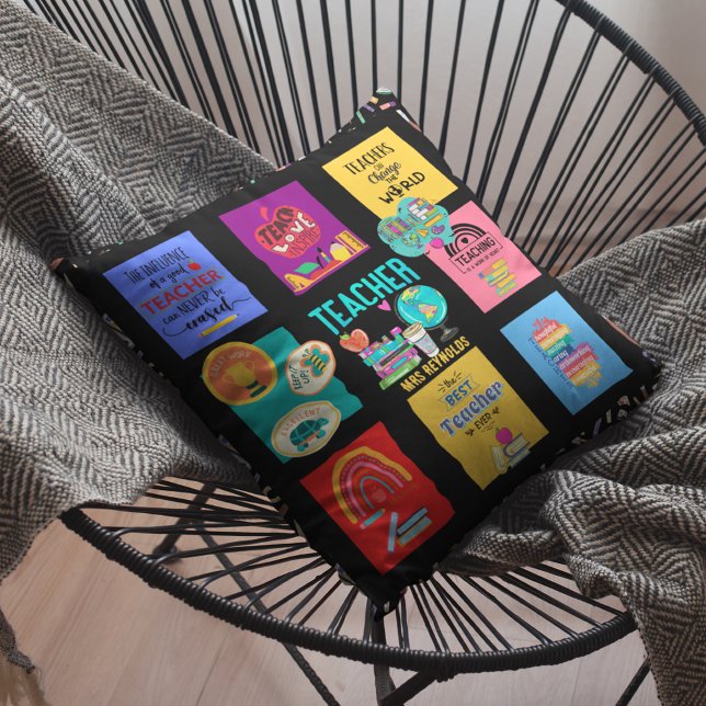 Teacher Gifts Quotes Funny Appreciation Retirement Throw Pillow (Creator Uploaded)