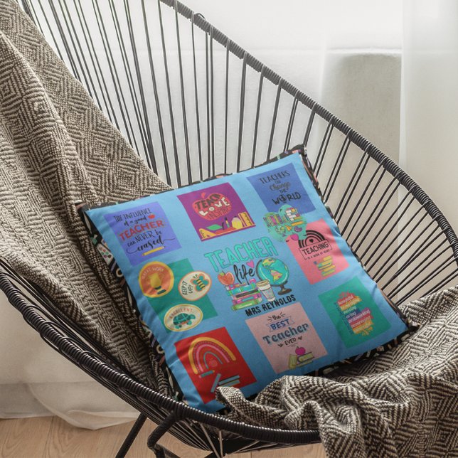 Teacher Gifts Quotes Funny Appreciation Retirement Throw Pillow (Creator Uploaded)