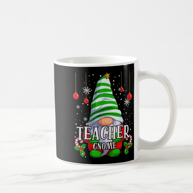 Teacher Gnome Christmas Pajamas Matching Family Gr Coffee Mug (Right)