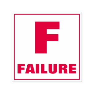 Teacher Grading Stamp: F, FAILURE Self-inking Stamp