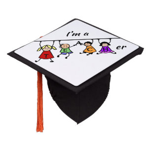 Teacher Graduation Inspirational Quote Cap Topper