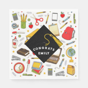 Teacher Graduation Party Napkin