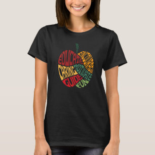 Teacher Graphic For Women Inspire Motivate Apple T-Shirt
