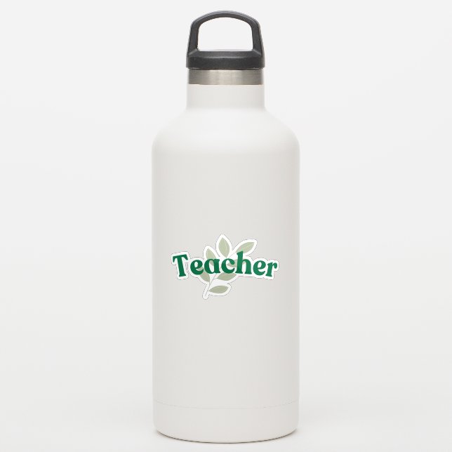 Teacher Green Leaf (Waterbottle)