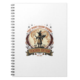 Teacher Halloween Shirt for First Spooky Season Te Notebook