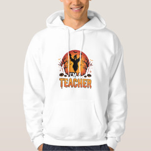 Teacher Halloween Spooky Ghost Teacher Design_1 Hoodie