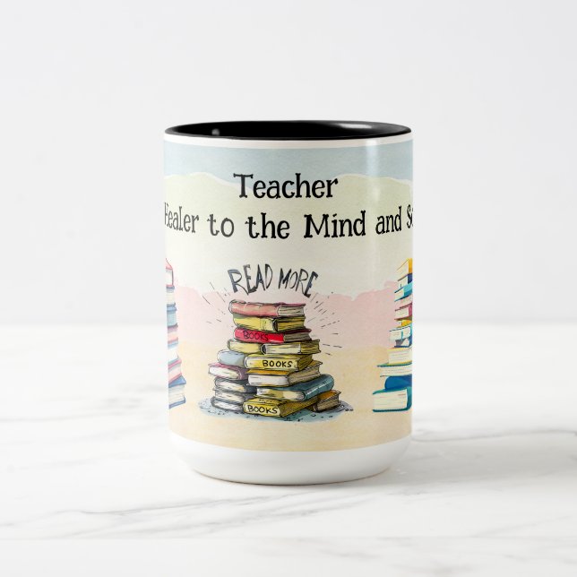 Teacher Healer to the Mind and Soul Two-Tone Coffee Mug (Center)