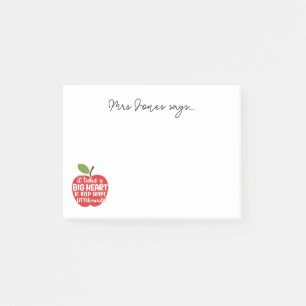 Teacher heart  apple notes