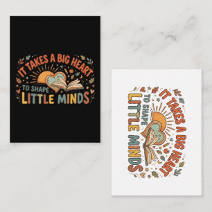 Teacher Heart Quote Enclosure Card