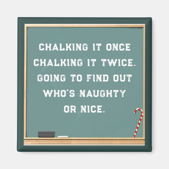 Teacher Holiday Gift Magnet (Front)