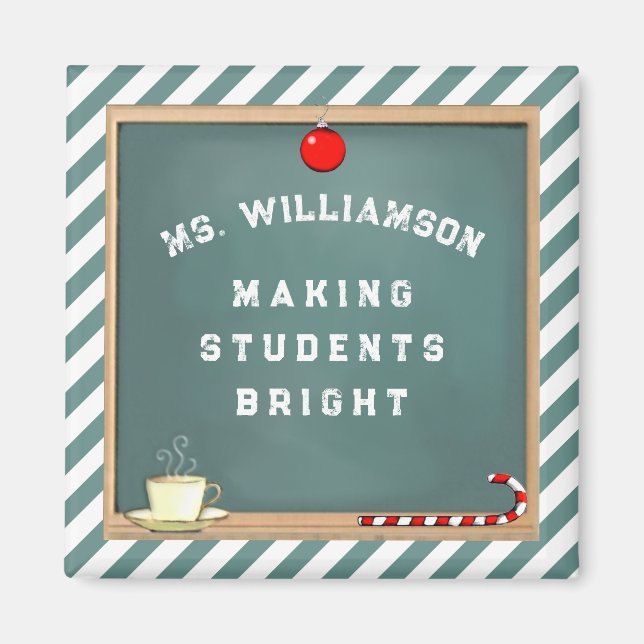 Teacher Holiday Gift Magnet (Front)