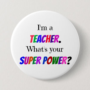 Teacher Humour 3 Inch Round Button