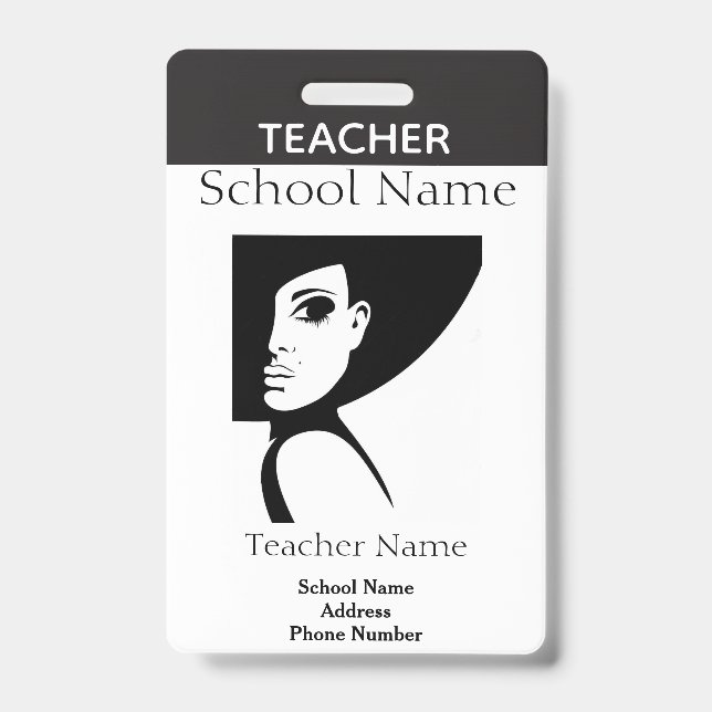 Teacher ID Badge (Front)