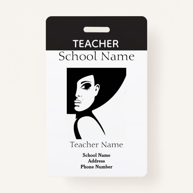 Teacher ID Badge (Front)