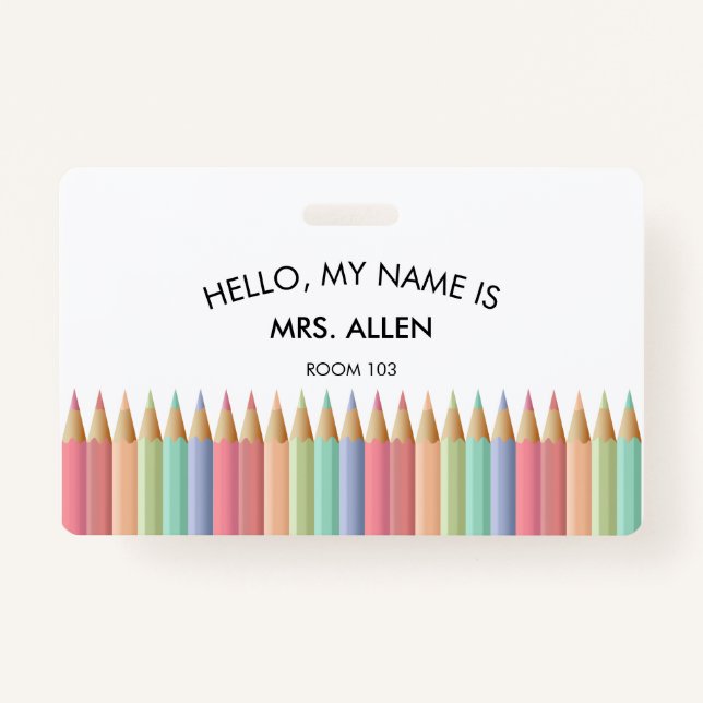 Teacher ID Badge (Front)