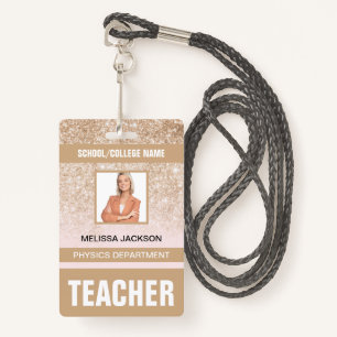 Teacher ID Card Badge