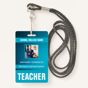 Teacher ID Card Badge