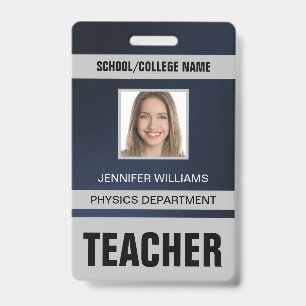 Teacher ID Card Badge