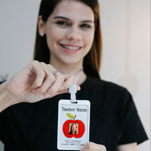 Teacher ID school teacher school photo Badge