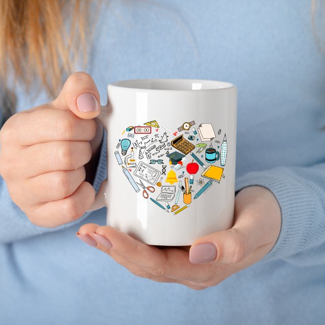 Teacher Instructor Professor Tool Heart Coffee Mug (Creator Uploaded)