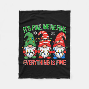 Teacher It's Fine We're Fine Everything Is Fine Gn Fleece Blanket