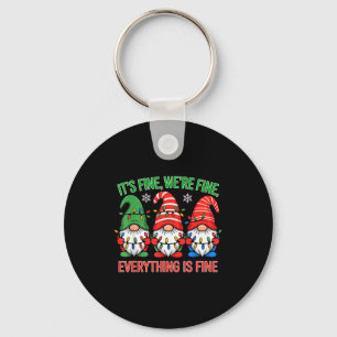 Teacher It's Fine We're Fine Everything Is Fine Gn Keychain