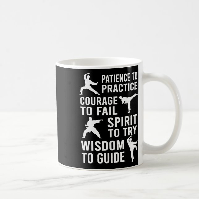 Teacher Karate Student Trainee Practice Karate Tra Coffee Mug (Right)