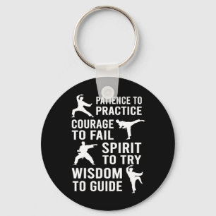 Teacher Karate Student Trainee Practice Karate Tra Keychain