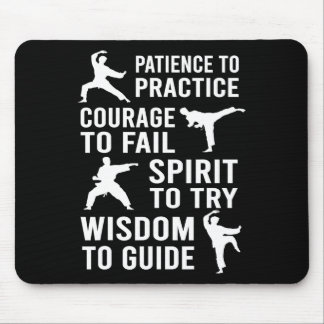 Teacher Karate Student Trainee Practice Karate Tra Mouse Pad