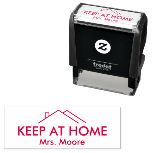 Teacher Keep At Home Student Personalized Name Self-inking Stamp